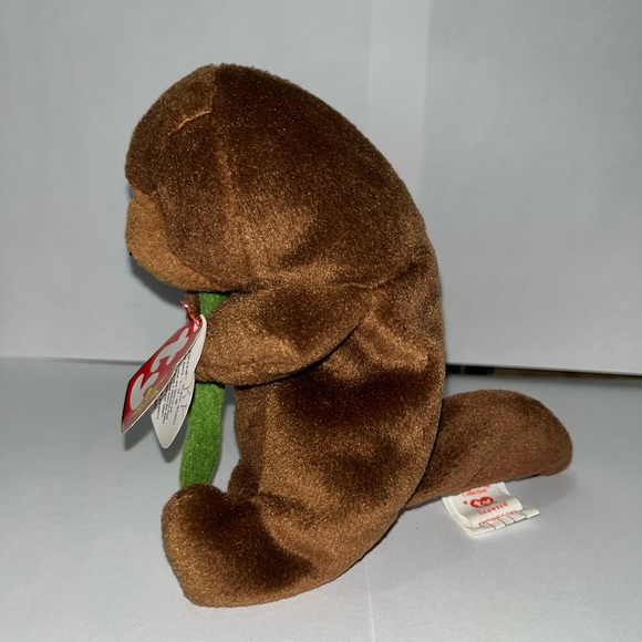 TY Beanie Baby - Seaweed the Otter - P.V.C Retired w. Tag Errors (1995/1996) - Picture 2 of 5